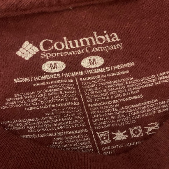 Columbia shirt red and white - Picture 2 of 2